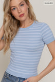 My Time Stripe Top (Baby Blue)