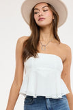 Floral Silhouette Tube Top