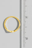 Gold Dipped Delicate Studded Wave Ring
