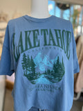 Lake Tahoe Long Crop Tee (indigo)