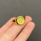 Bow 18K Golden Stainless Steel Ring