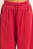 Soft Barrel Sweatpants (Dark Red)