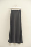 Celeste Satin Skirt (Black)