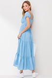 Romance Me Maxi Dress (Baby Blue)