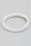 Rhinestone Eternity Ring (Silver)