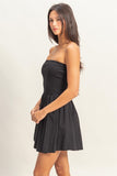 Polly Mini Dress (Black)