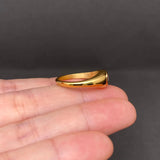 Inlaid Heart 18K Gold Plated Ring (Golden)