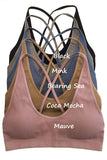 Sophia Crossback Bralette (Mauve)