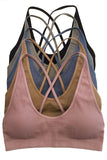 Sophia Crossback Bralette (Mauve)