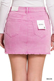 Courtney Denim Skirt (Mauve)