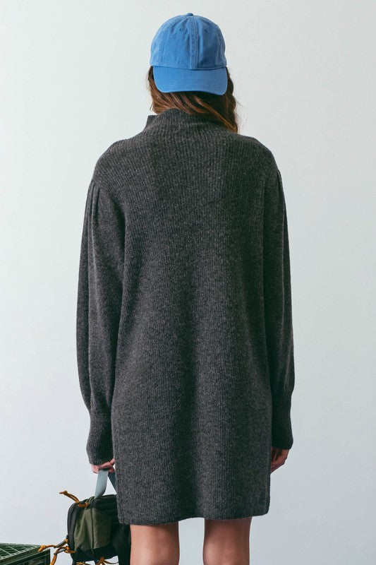 Maddux Sweater Dress (Charcoal)