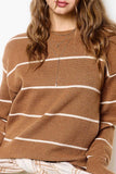 Marcy Striped Sweater (Burnt Orange)