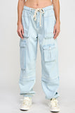 Patch Pocket Baggy Pants