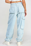 Patch Pocket Baggy Pants