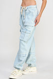 Patch Pocket Baggy Pants