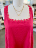 Lovely Babydoll Swing Mini Dress (Red)