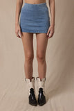 Dana Denim Mini Skort (Denim)