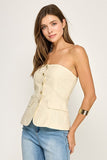 Butter Bustier Top