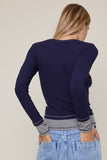 Livvy Layered Longsleeve (Navy)