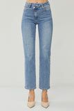 High Rise Crossover Straight Jeans
