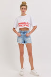 High Rise Mom Short