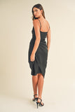 Marlena Cowl Neck Midi Dress