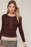 Livvy Layered Longsleeve (Espresso Beige)