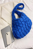 Puff Quilted Crossbody Bag (Blue)