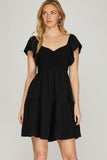 Sweetheart Mini Dress (Black)
