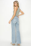 Drawstring Wide Leg Jeans