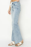 Drawstring Wide Leg Jeans