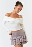 Lola Off The Shoulder Top (White)