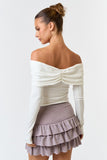 Lola Off The Shoulder Top (White)