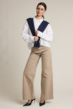 Button Down Shirt Knit Shawl Set