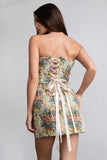 Bouquet Tapestry Mini Skirt