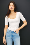 Carly Double Lined Top (Ivory)