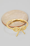 Twisted Ribbon Bow Ring (Gold)