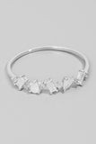 Assorted Rhinestone Ring (Silver)