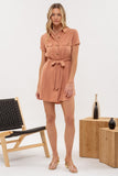 Summer Linen Mini Dress (Sienna)