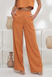 Reya Wide Leg Pants (Dusty Orange)