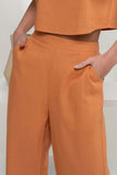 Reya Wide Leg Pants (Dusty Orange)