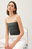 Jersey Tube Top (Charcoal)