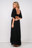 Logan Cutout Maxi Dress (Black)