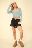 Cammy Comfy Crop Top (Sage)