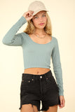 Cammy Comfy Crop Top (Sage)