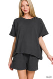 Noah Ribbed Set(Black)