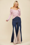 Autumn Embrace Wrap Sweater (Lilac)