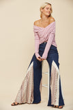 Autumn Embrace Wrap Sweater (Lilac)