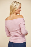 Autumn Embrace Wrap Sweater (Lilac)