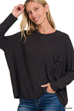 Aspen Long Sleeve Pocket Tee (Black)